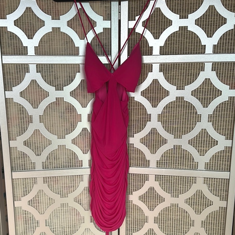 SHEIN Pink Slip Dress Spaghetti Strap Cocktail